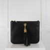 Sara Haran Black Crossbody With Tassels