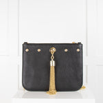 Sara Haran Black Crossbody With Tassels