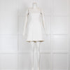 Diane Von Furstenberg White Sleeveless Shift Dress