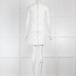 Diane Von Furstenberg White Sleeveless Shift Dress