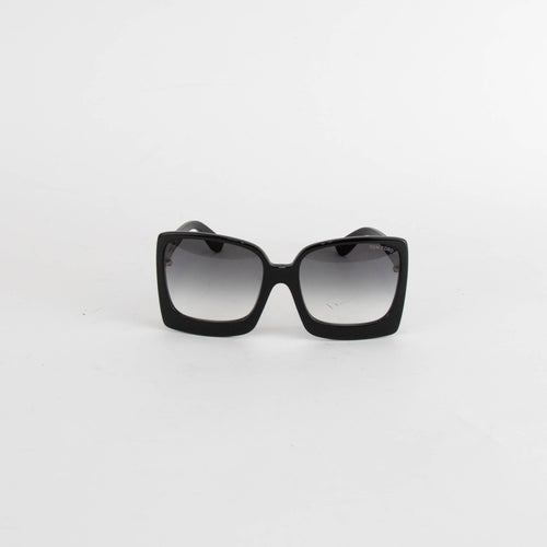 Tom Ford Black Katerine Oversized Gradient Lens  Sunglasses