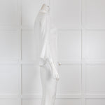 Loro Piana  Off White Blouse with Fluted Sleeves