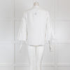 Loro Piana  Off White Blouse with Fluted Sleeves