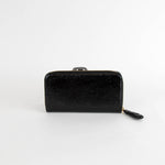 Anya Hindmarch Black Patent Leather Smiley Wallet