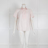 Loro Piana Pink Short Sleeved Blouse with Pleating Details