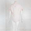 Loro Piana Pink Short Sleeved Blouse with Pleating Details