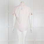 Loro Piana Pink Short Sleeved Blouse with Pleating Details
