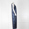 By Malene Birger Navy Sequinned Sleeveless Maxi Dress