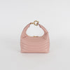 Salvatore Ferragamo Pale Pink Calfskin Quilted Leather Handbag