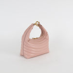 Salvatore Ferragamo Pale Pink Calfskin Quilted Leather Handbag