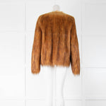 Unreal Fur Faux Fur Round Neck Jacket