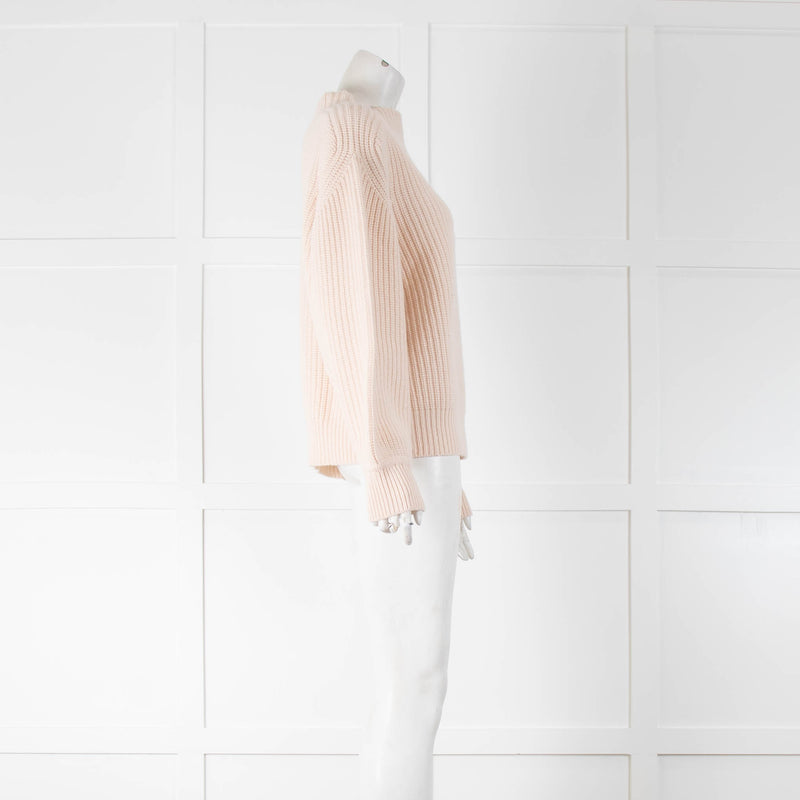 FTC Pale Pink Ribbed Cashmere Jumper