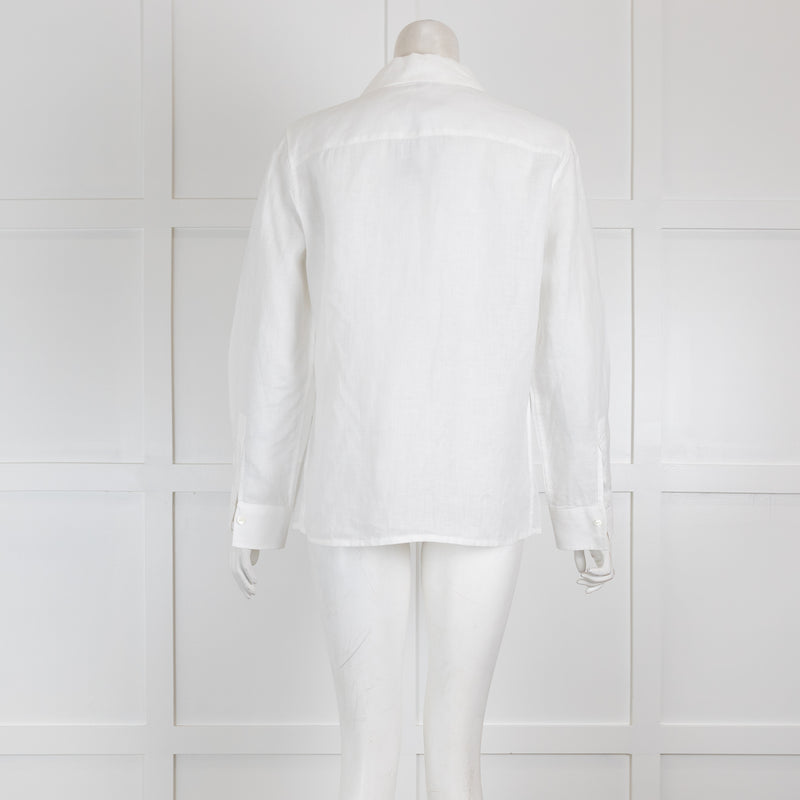 Loro Piana White Linen Shirt