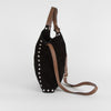 Marni Black Suede Tote Bag With Silver Studs