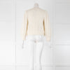 Bellerose Cream Knit Cropped Cardigan