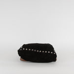 Marni Black Suede Tote Bag With Silver Studs