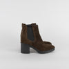 Vince Khaki Suede Heeled Chelsea Boot