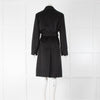 Strenesse Black Cashmere Belted Coat