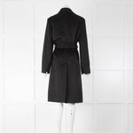 Strenesse Black Cashmere Belted Coat