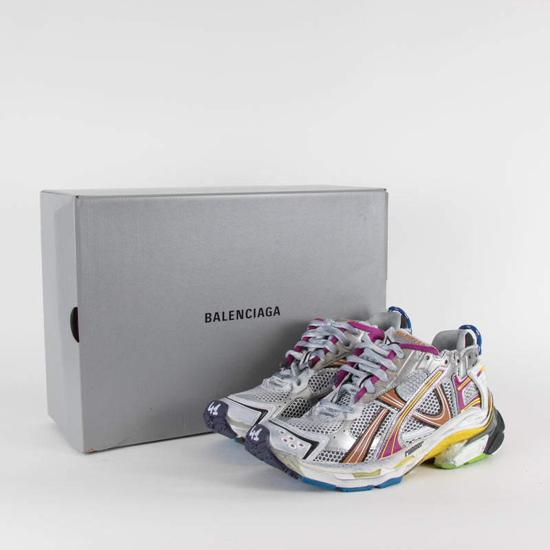 Balenciaga Mesh Multi Coloured Runner Trainers