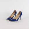 Jimmy Choo Blue Patent Heeled Pointy Shoes