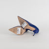 Jimmy Choo Blue Patent Heeled Pointy Shoes