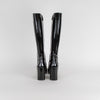 Prada Black Patent High Heel Boots