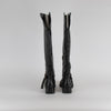 See By Chloe Black High Knee Tassel Detail Leather Boots