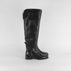 See By Chloe Black High Knee Tassel Detail Leather Boots