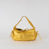 Prada Gold Leather Small Shoulder Bag With Coin Pouch