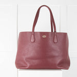 Tory Burch Burgundy Tote Bag