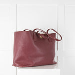 Tory Burch Burgundy Tote Bag