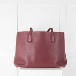 Tory Burch Burgundy Tote Bag