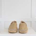 Castaner Gold Flat Espadrille