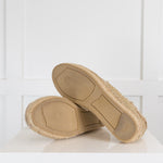 Castaner Gold Flat Espadrille