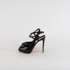 Christian Louboutin Jenlove Alta Black Peeptoe Platforms