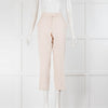 Joseph Cream Light Wool Cropped Trousers