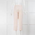 Joseph Cream Light Wool Cropped Trousers