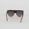 Celine Brown Tortoiseshell D Frame Sunglasses