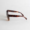 Celine Brown Tortoiseshell D Frame Sunglasses