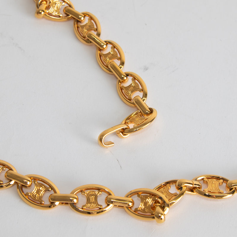 Celine Gold Vintage Chain Belt