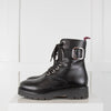 Claudie Pierlot Black Lace Up Biker Boot