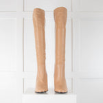 Greymer Nude Knee Boots