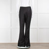 Chanel Black Textured Peplum Detail Trousers