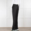 Chanel Black Textured Peplum Detail Trousers