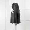 Joseph Black A Line Lambskin Leather Skirt