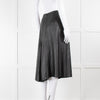 Joseph Black A Line Lambskin Leather Skirt