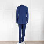 Joseph Royal Blue Flat Front Straight Trousers