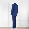 Joseph Royal Blue Flat Front Straight Trousers