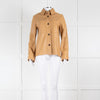 Joseph Camel Leather Shirt Jacket